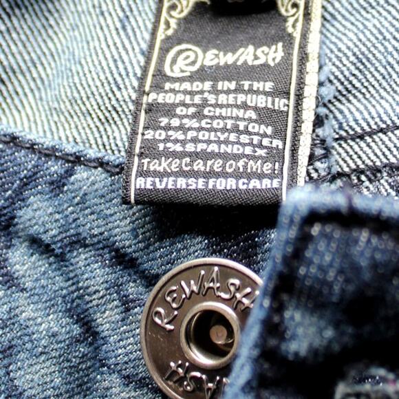 Rewash Jean Like Floral Print Pull on Jeggings Juniors Size 1 - Picture 7 of 7